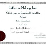 gaelic cert.
