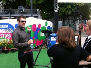DGS pupils interview comedy legend Rhod Gilbert