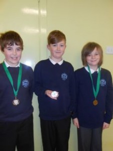Easdale PS rugby John, Ben and Gavin 2nd in the Oban Dalriada Rugby Competition