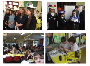 Dalmally PS daffodil tea and easter bonnets