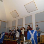 Easdale Primary School Orchestra playing at St. Andrews Ceilidh