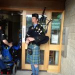 Kilcreggan marching into school 4